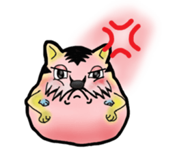 Tiger puffer Mr. balloons mock sticker #7186933