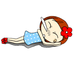 Castor bean-chan 4 sticker #7187287