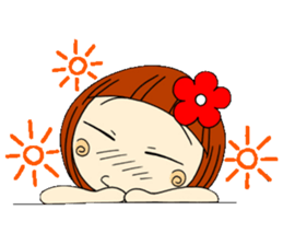 Castor bean-chan 4 sticker #7187294