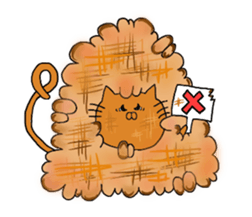 Rice ball cat sticker #7187469