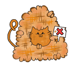 Rice ball cat sticker #7187469