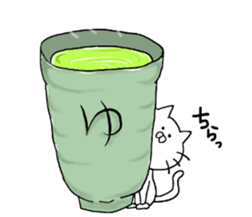 Rice ball cat sticker #7187485