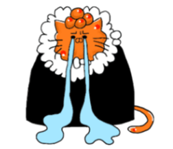 Rice ball cat sticker #7187487
