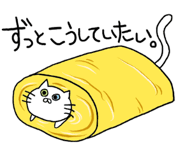 Rice ball cat sticker #7187491