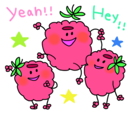 raspberries sticker #7187824