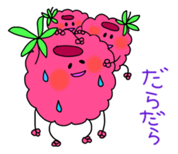 raspberries sticker #7187836