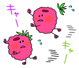 raspberries sticker #7187847