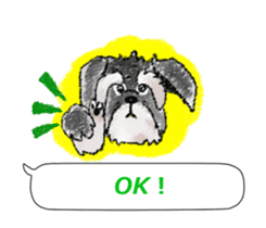 The dog which loves to talk sticker #7188045