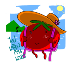 Pumpkinboy and Tomatogirl sticker #7188155