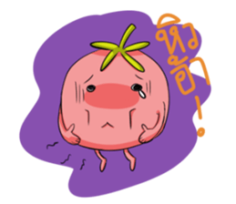 Pumpkinboy and Tomatogirl sticker #7188160