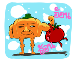 Pumpkinboy and Tomatogirl sticker #7188167