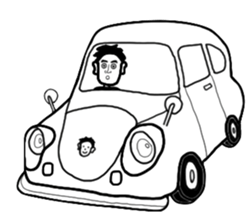 BlackandWhite Man sticker #7188177