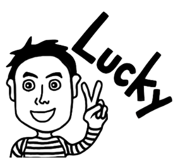 BlackandWhite Man sticker #7188181