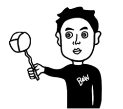 BlackandWhite Man sticker #7188183