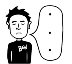 BlackandWhite Man sticker #7188193