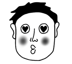 BlackandWhite Man sticker #7188201