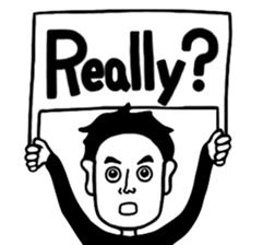 BlackandWhite Man sticker #7188202