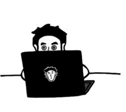 BlackandWhite Man sticker #7188203