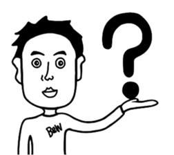 BlackandWhite Man sticker #7188206