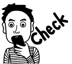 BlackandWhite Man sticker #7188207