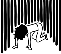 BlackandWhite Man sticker #7188209