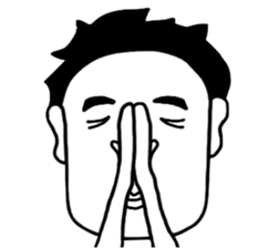 BlackandWhite Man sticker #7188211