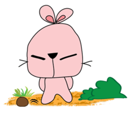 Adorable bunny sticker #7188739