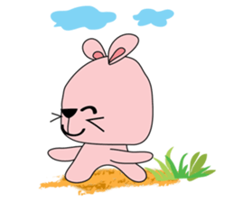 Adorable bunny sticker #7188742