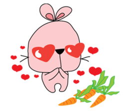 Adorable bunny sticker #7188748