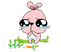 Adorable bunny sticker #7188755