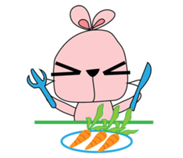 Adorable bunny sticker #7188763
