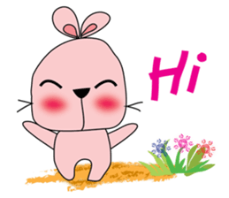 Adorable bunny sticker #7188766