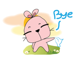 Adorable bunny sticker #7188767