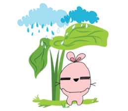 Adorable bunny sticker #7188770