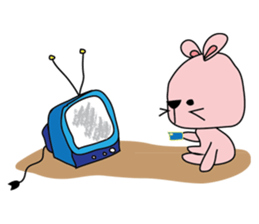 Adorable bunny sticker #7188771