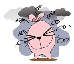 Adorable bunny sticker #7188772