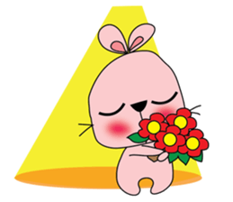 Adorable bunny sticker #7188774