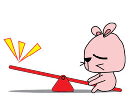 Adorable bunny sticker #7188775