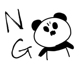 momentum of rabbit and panda sticker #7189617