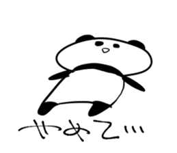 momentum of rabbit and panda sticker #7189619