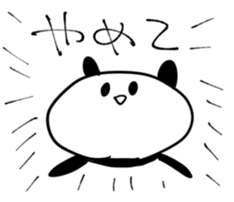 momentum of rabbit and panda sticker #7189620