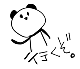 momentum of rabbit and panda sticker #7189631