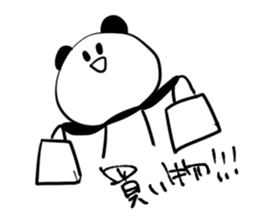 momentum of rabbit and panda sticker #7189635