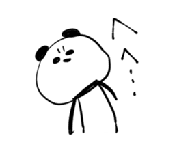 momentum of rabbit and panda sticker #7189640