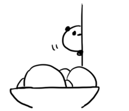 momentum of rabbit and panda sticker #7189647