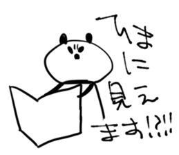 momentum of rabbit and panda sticker #7189652