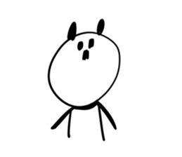 momentum of rabbit and panda sticker #7189653