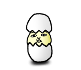 Daily life of white bear 2 sticker #7189792