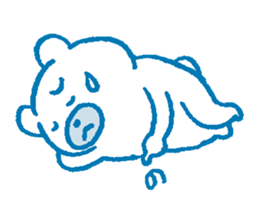 Sensitive bear sticker #7191176