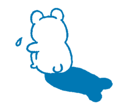 Sensitive bear sticker #7191191